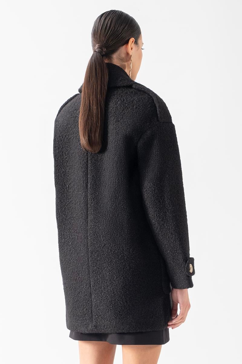 Renuccio Kruvaze Yandan Cepli Salaş Kaban SİYAH