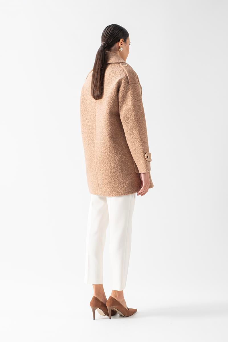 Renuccio Kruvaze Yandan Cepli Salaş Kaban CAMEL