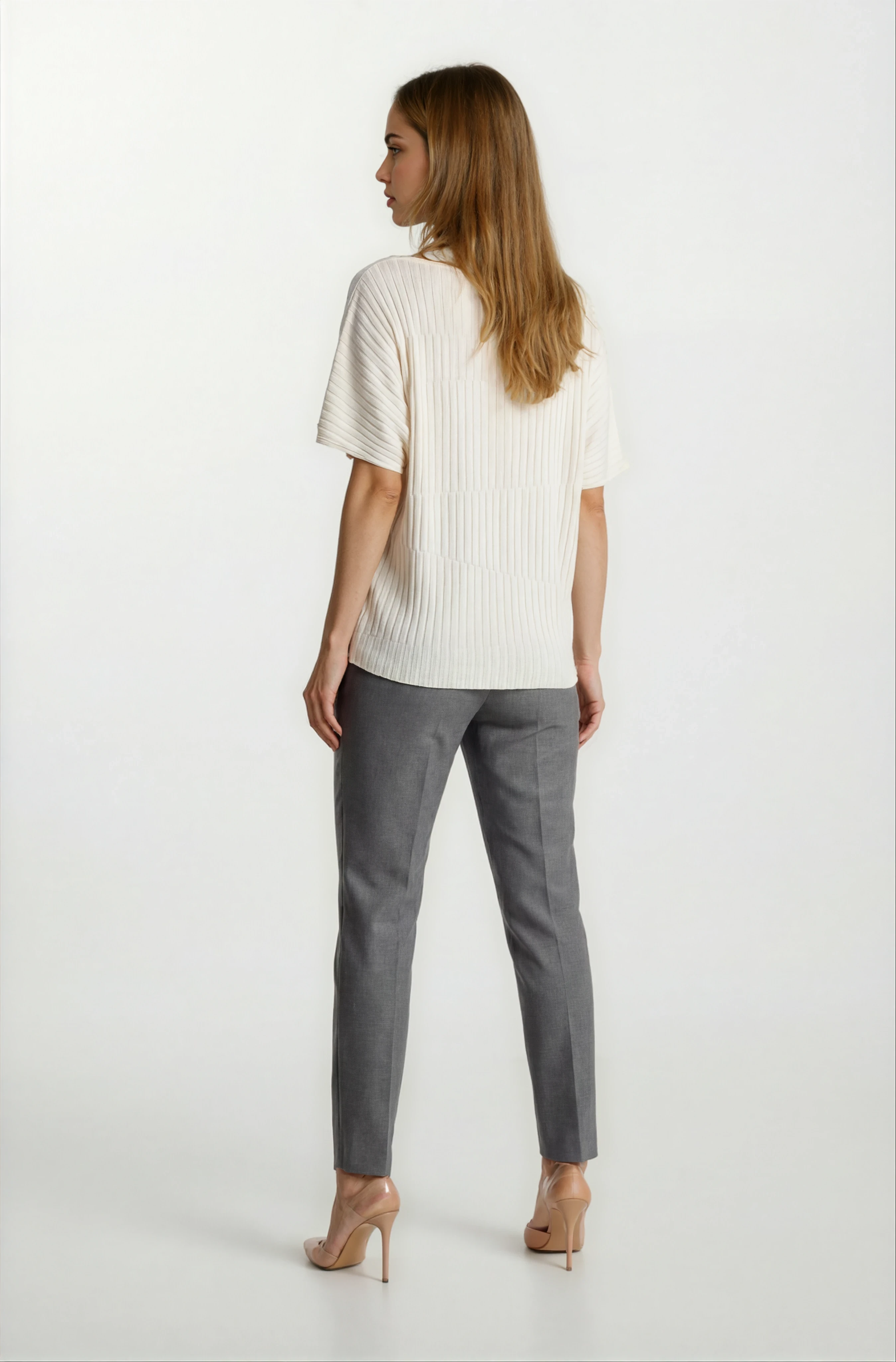 Riniero Kayık Yaka Kısa Kol Triko BEJ