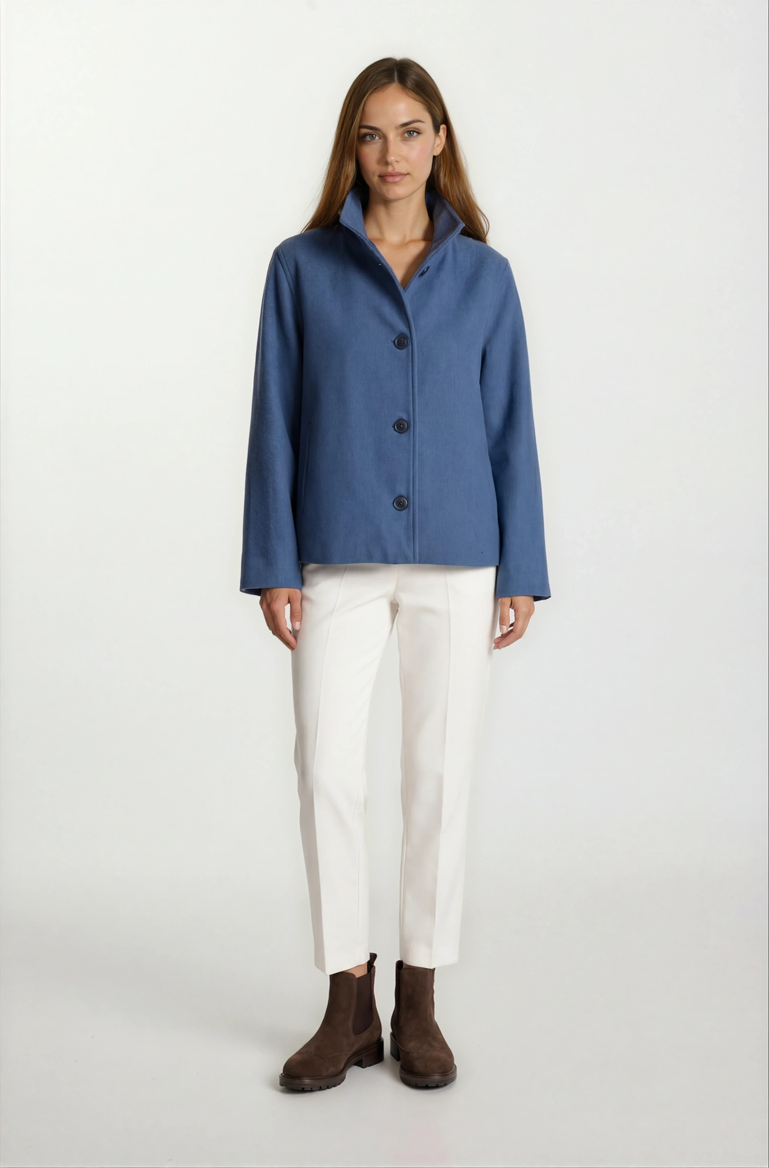 Rowlands Dik Yaka Flota Cepli Kap İNDİGO