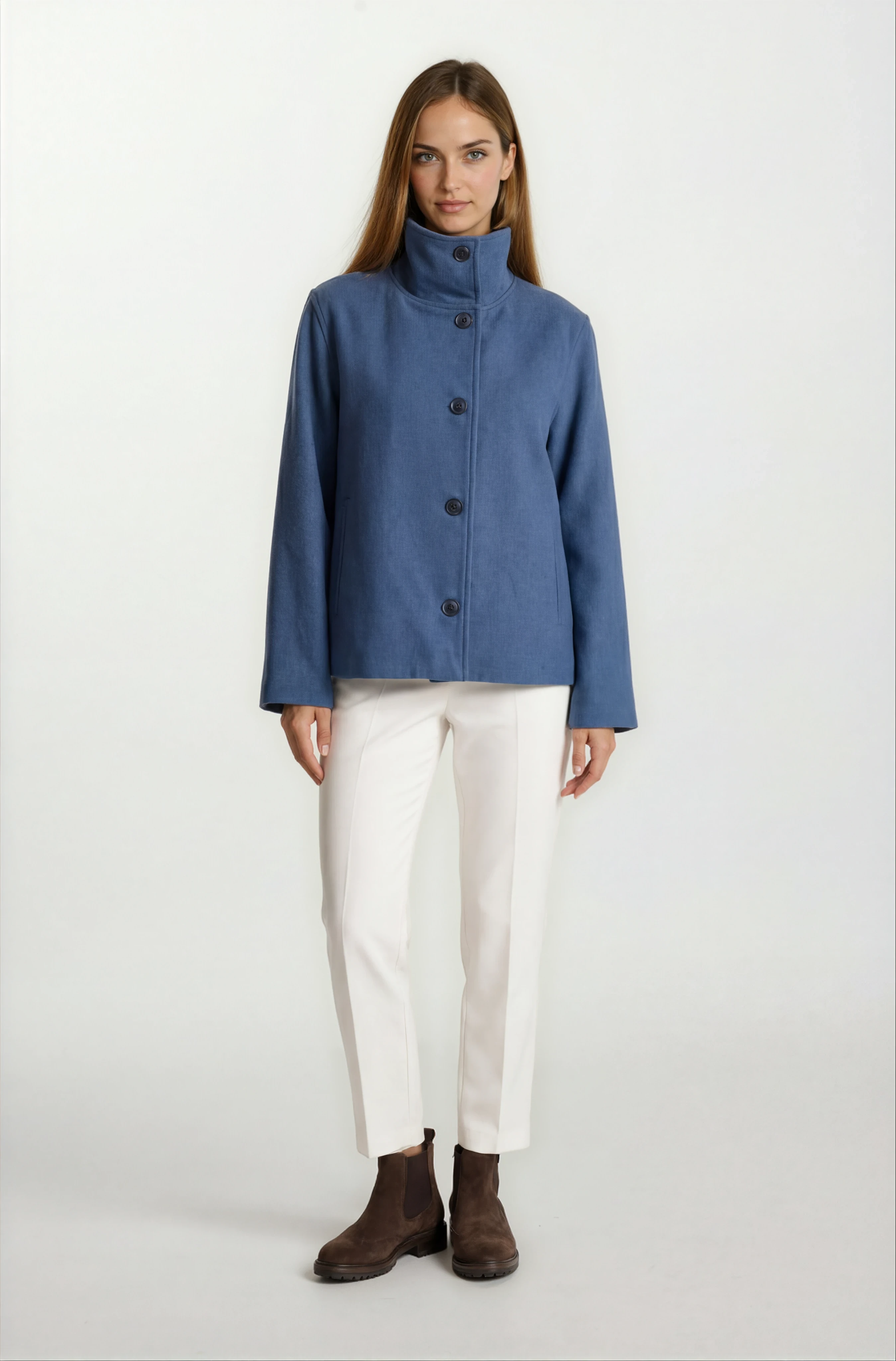 Rowlands Dik Yaka Flota Cepli Kap İNDİGO