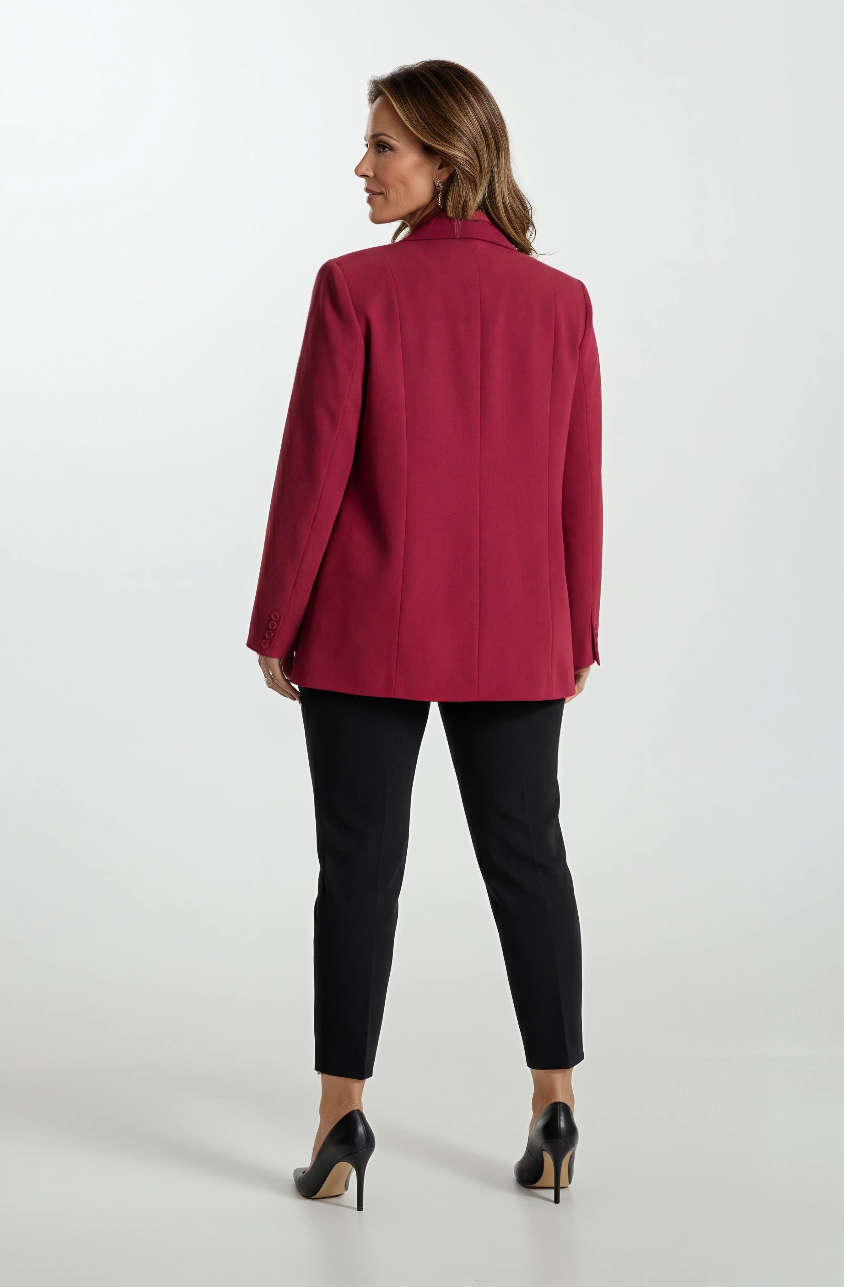 Sanfelice Klasik Yaka Tek Düğme Ceket BORDO