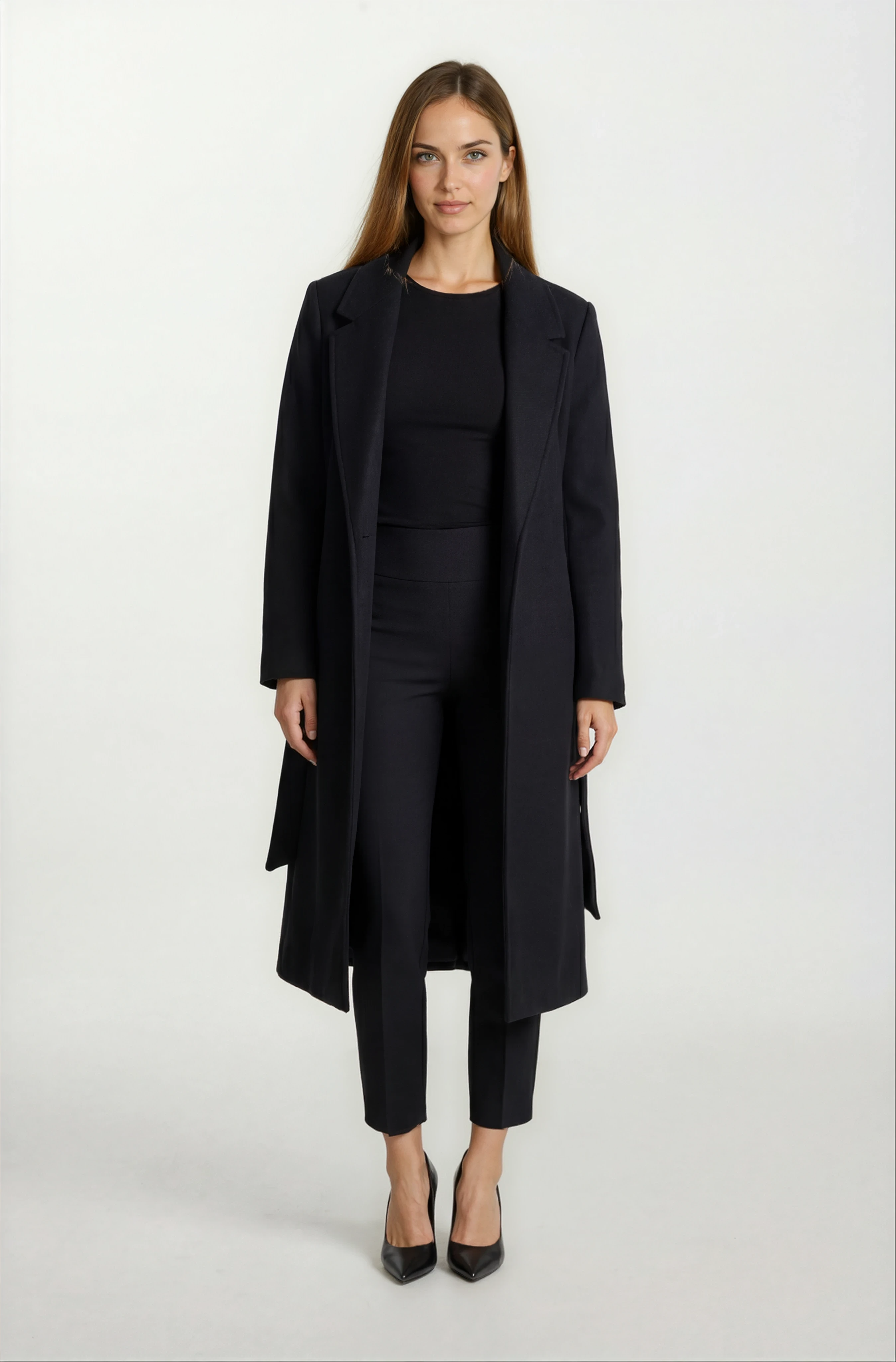 Savagovicı Kruvaze Kuşaklı Kaban SİYAH