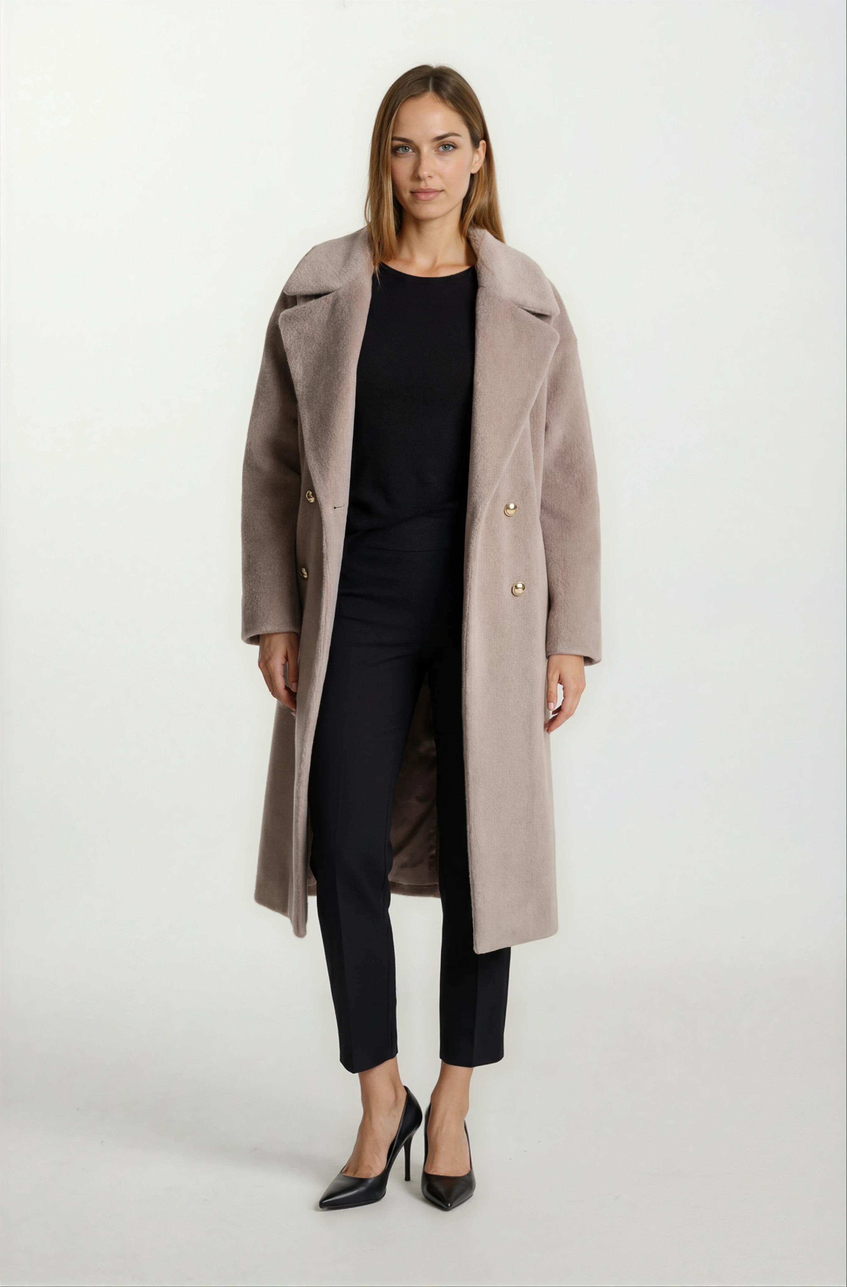 Terranova Kruvaze Geniş Kesim Kaban VİZON