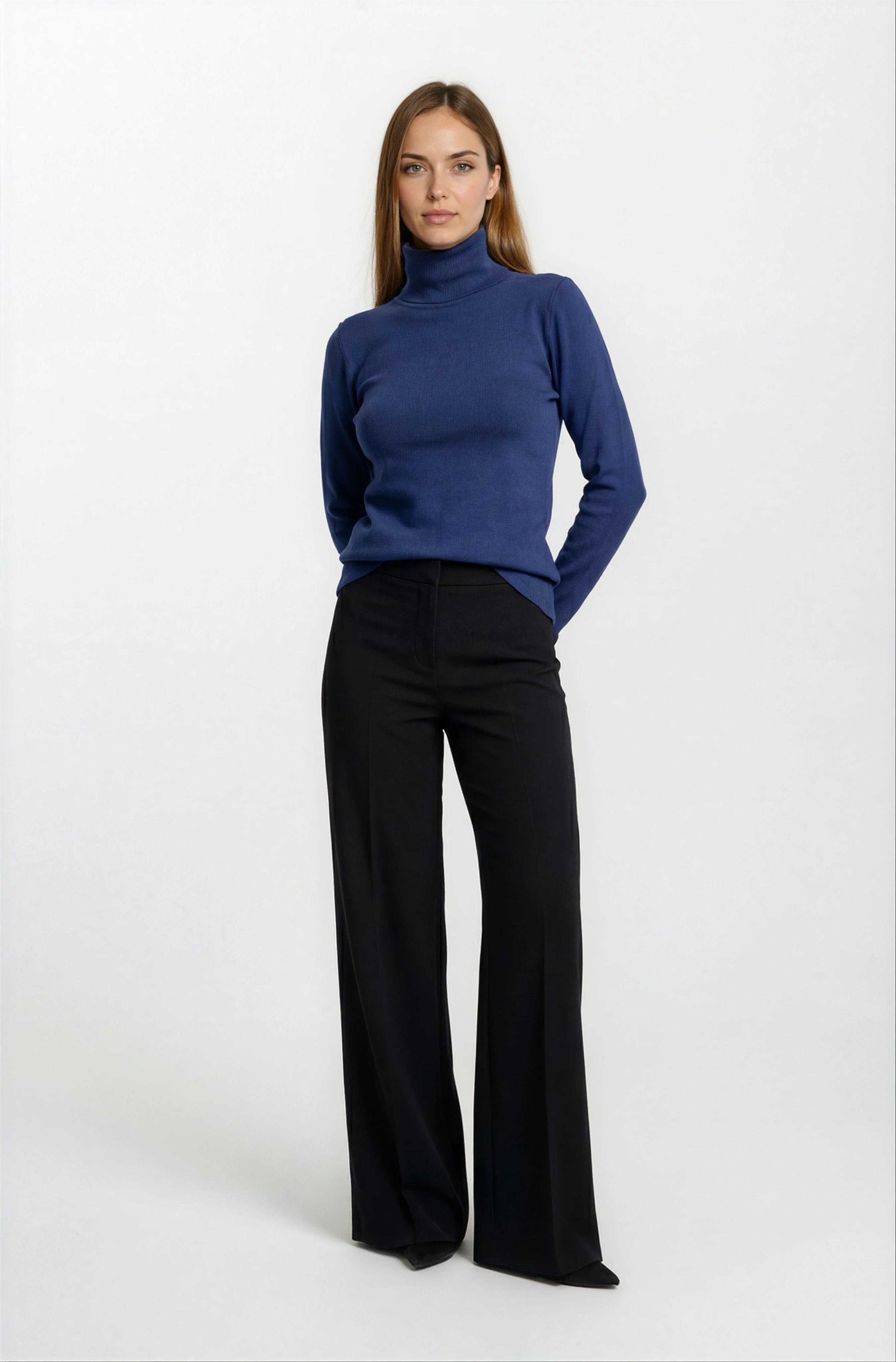 Valverde Balıkçı Yaka Uzun Kol Triko LACİVERT