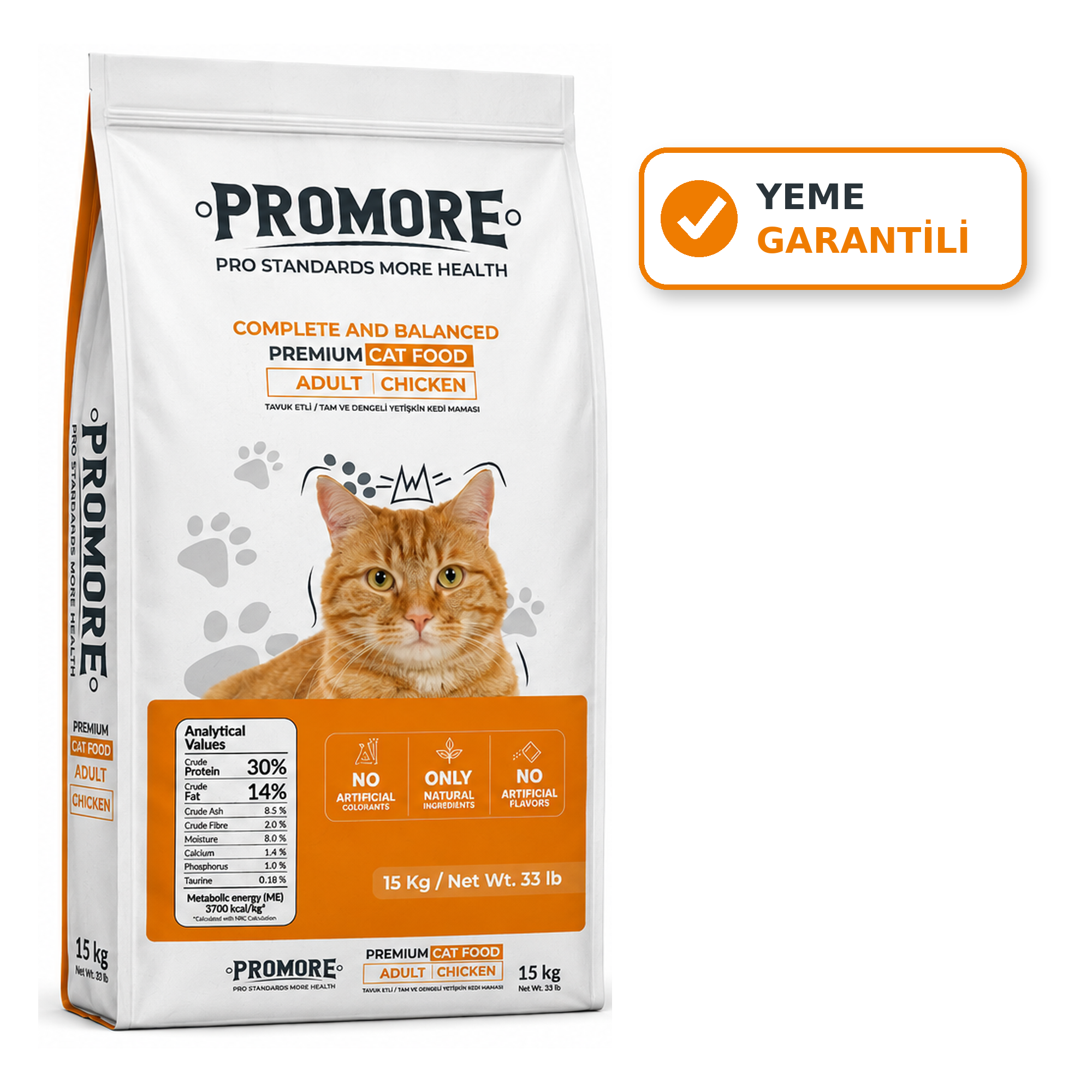 Promore Premium Adult Chicken Tavuklu Yetişkin Kedi Maması 15 Kg