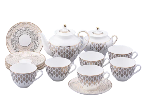 6 kişilik çay servisi 14 parça, üniforma Bahar 2, Salamander Grey