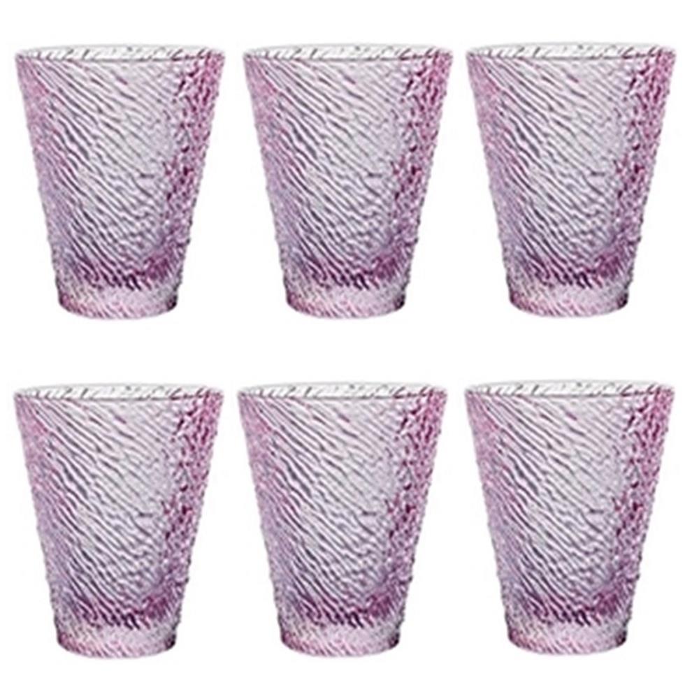 6 lı Su / Meşrubat Bardağı (Pembe)