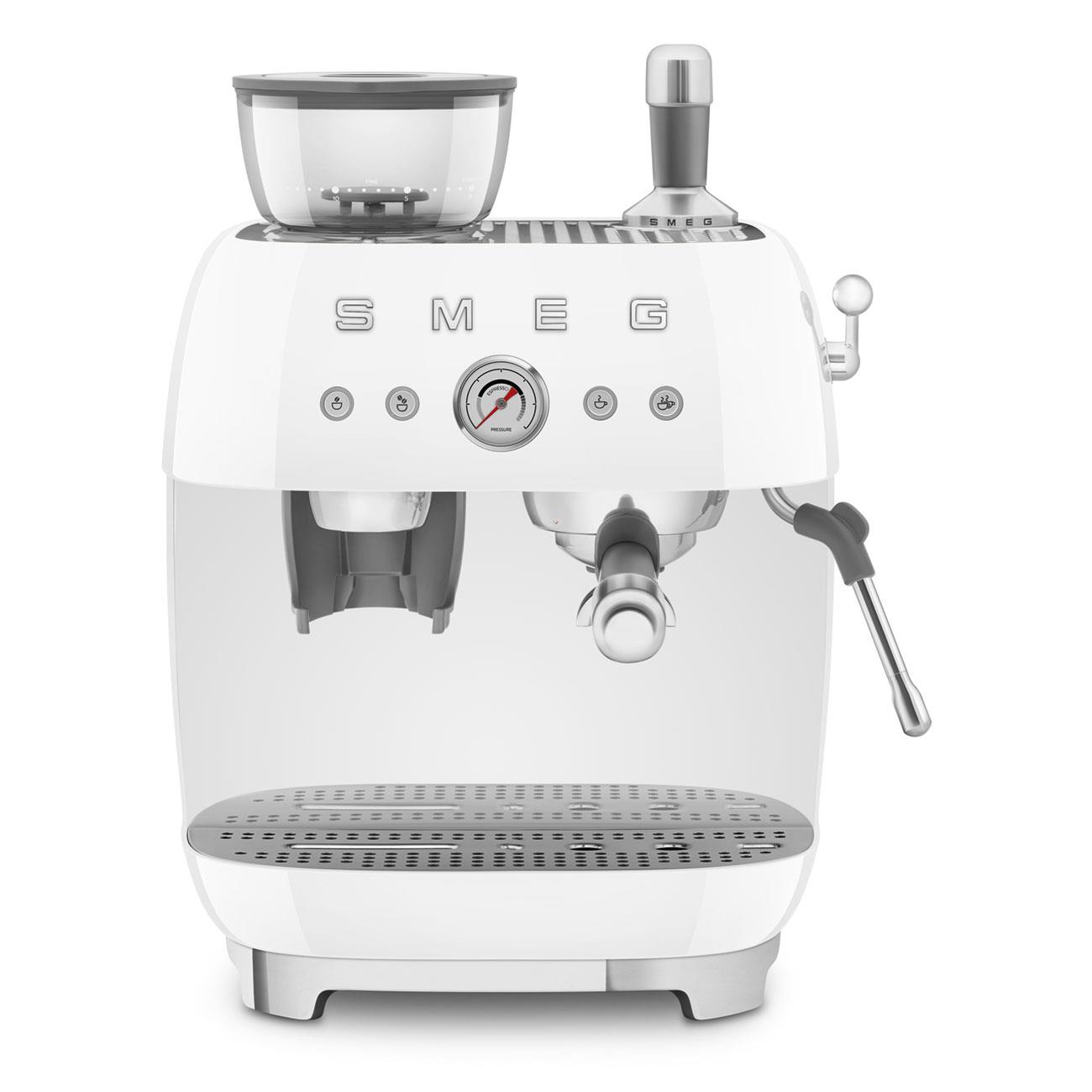 BEYAZ ÖĞÜTÜCÜLÜ ESPRESSO KAHVE MAKİNESİ