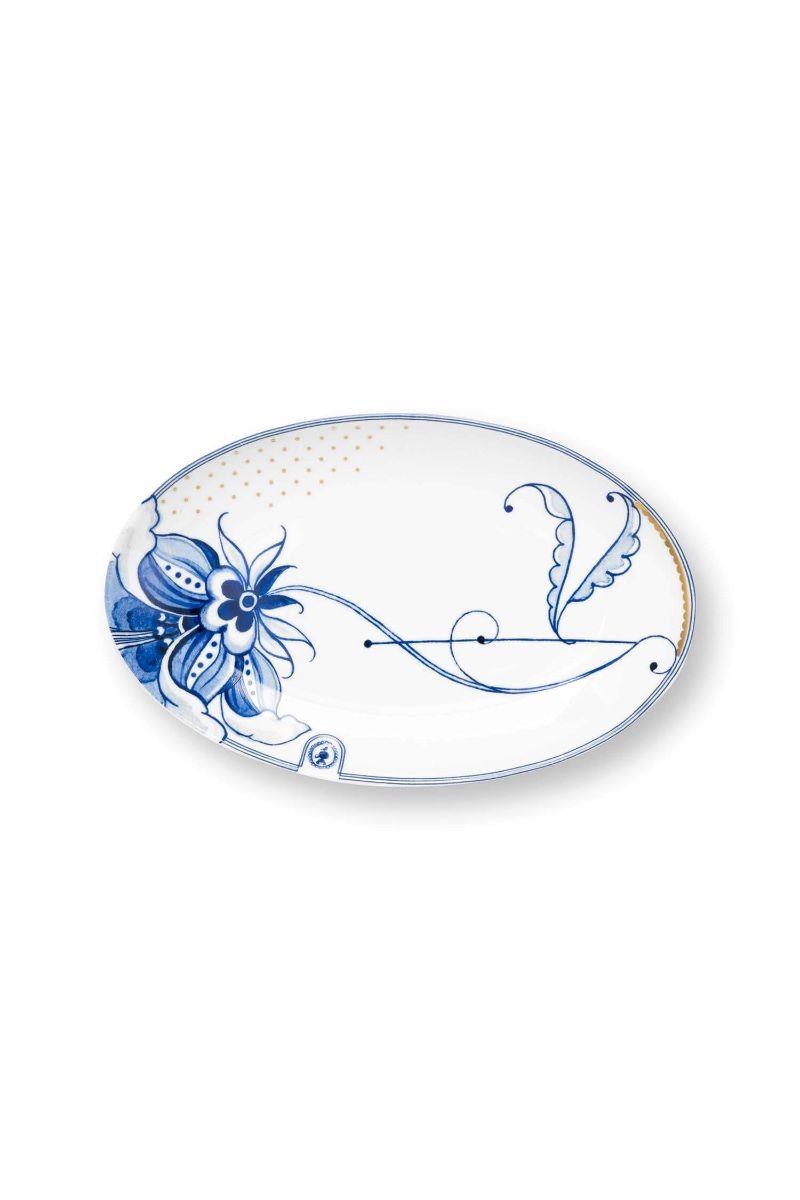 Beyaz Porselen Servis Tabağı 25,5X16,5 Cm