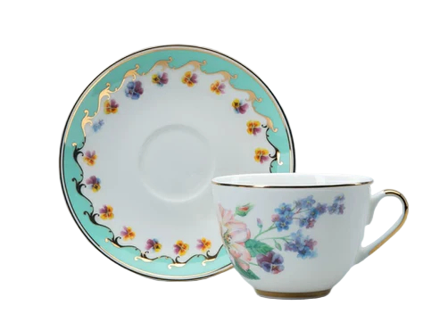 Çay Fincanı şekli Bahar 2 çizimi Flora'nın Gülümsemesi 2
