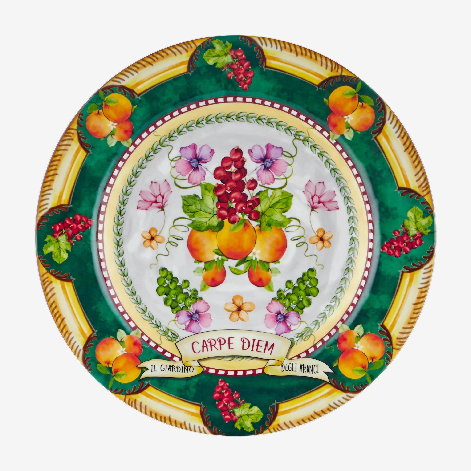 Chiara Alessi Yeşil Melamin Yemek Tabağı 28 Cm