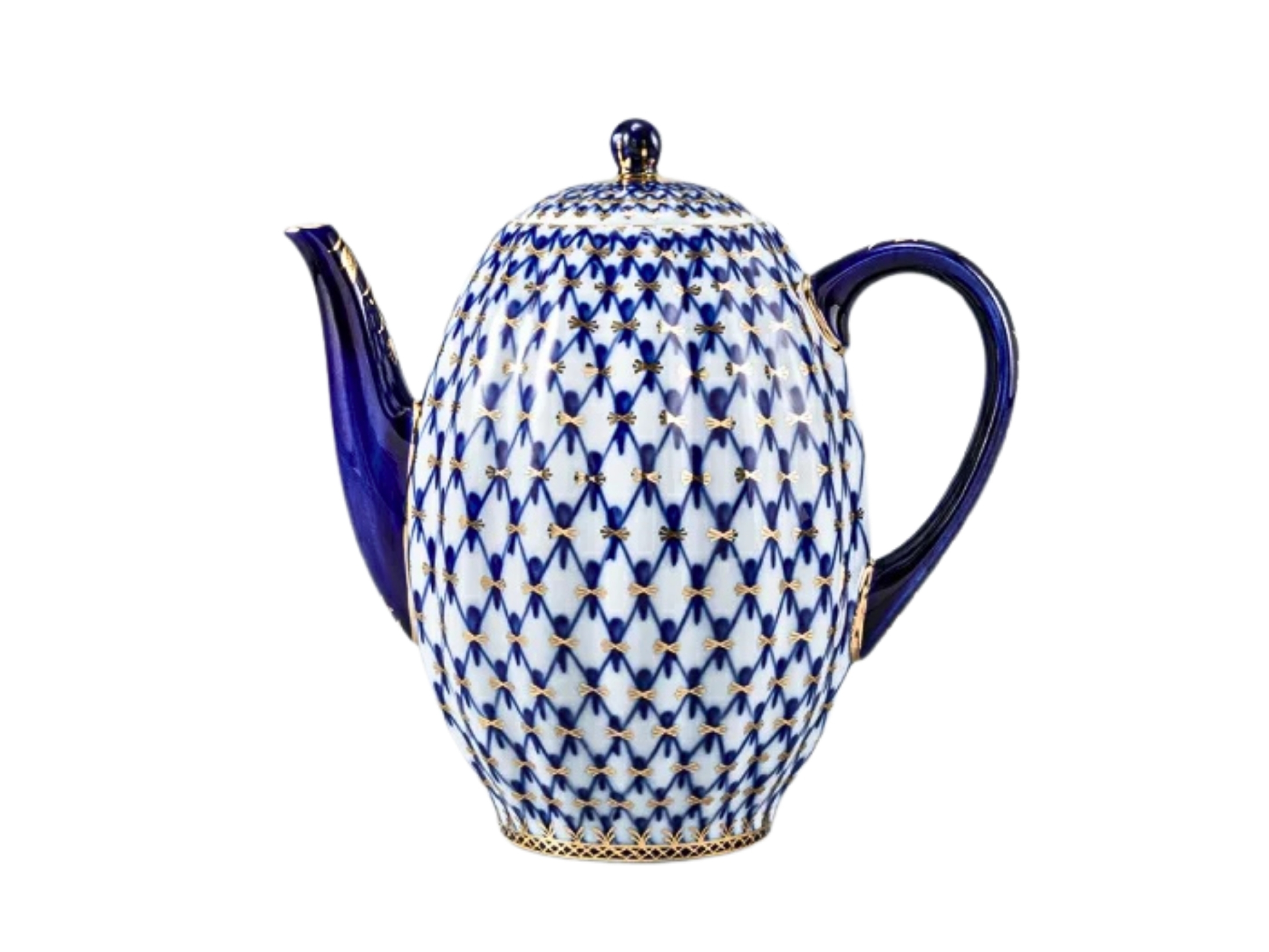 Cobalt Net Lale Form Kahve Potu 1200 ml 
