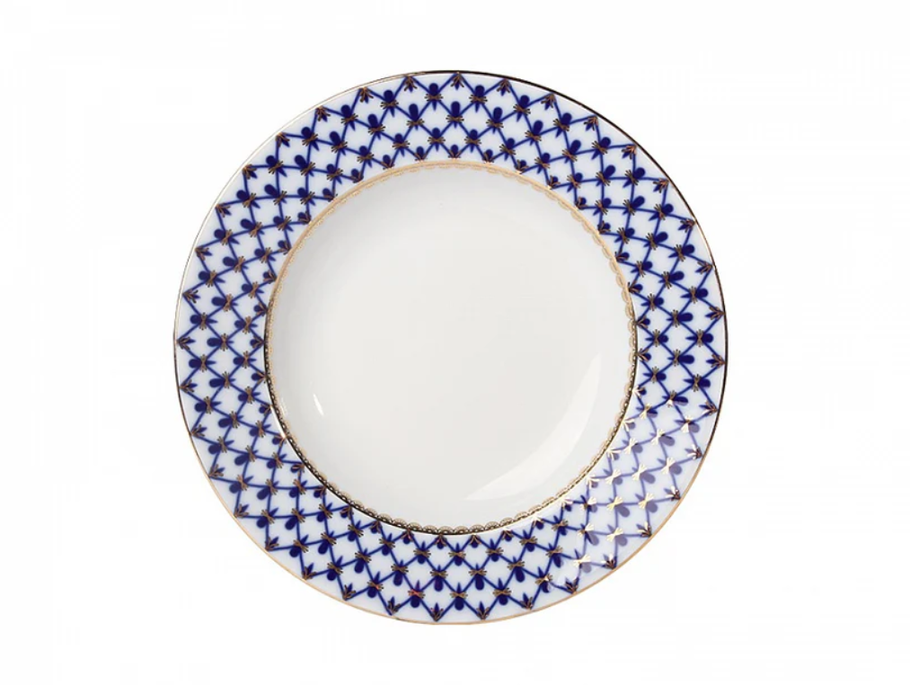 COBALT NET MAVI PORSELEN YEMEK SERVIS TABAĞI 27 CM
