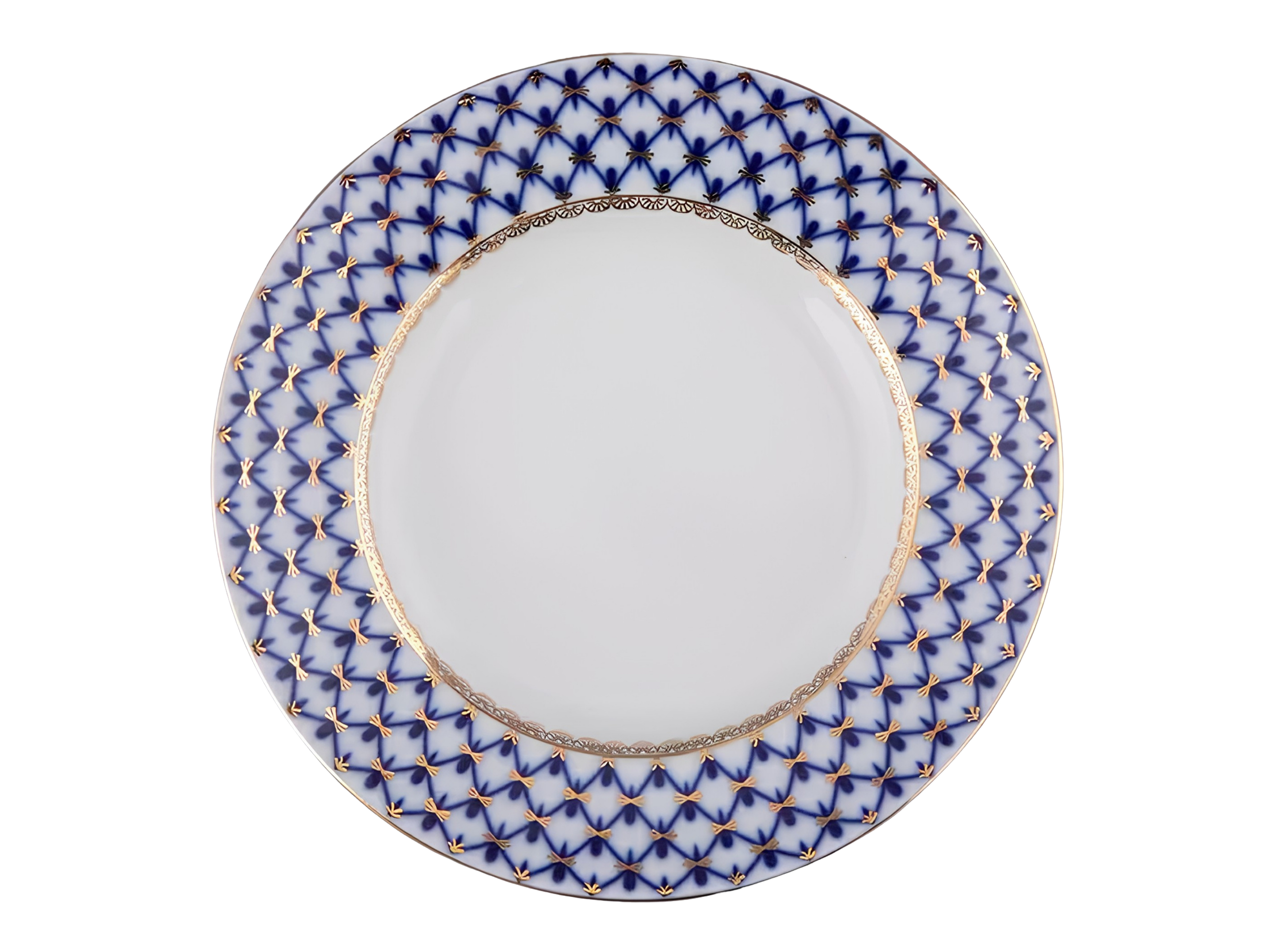 Cobalt Net Pasta Tabağı Düz Kenar 18 cm 
