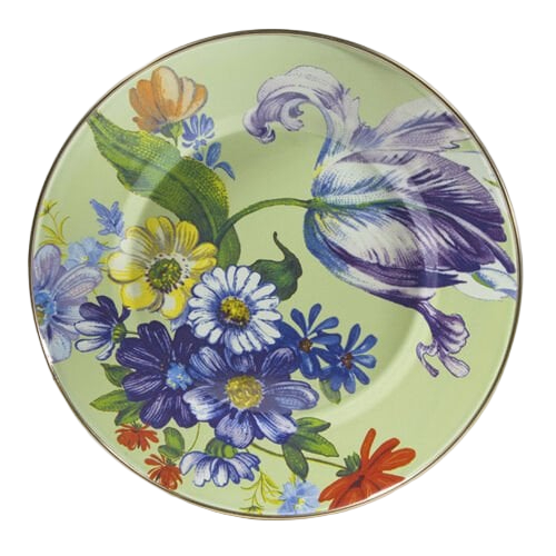 Flower Market Dinner Plate - Green