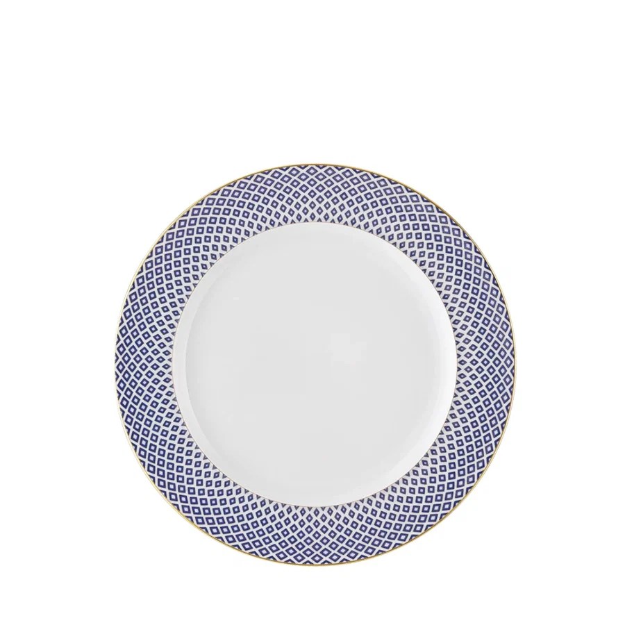 Francis Carreau Lacivert Porselen Pasta Tabağı 22 cm
