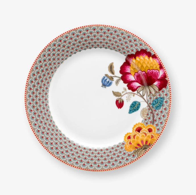 Haki Porselen Yemek Tabağı 26,5 Cm