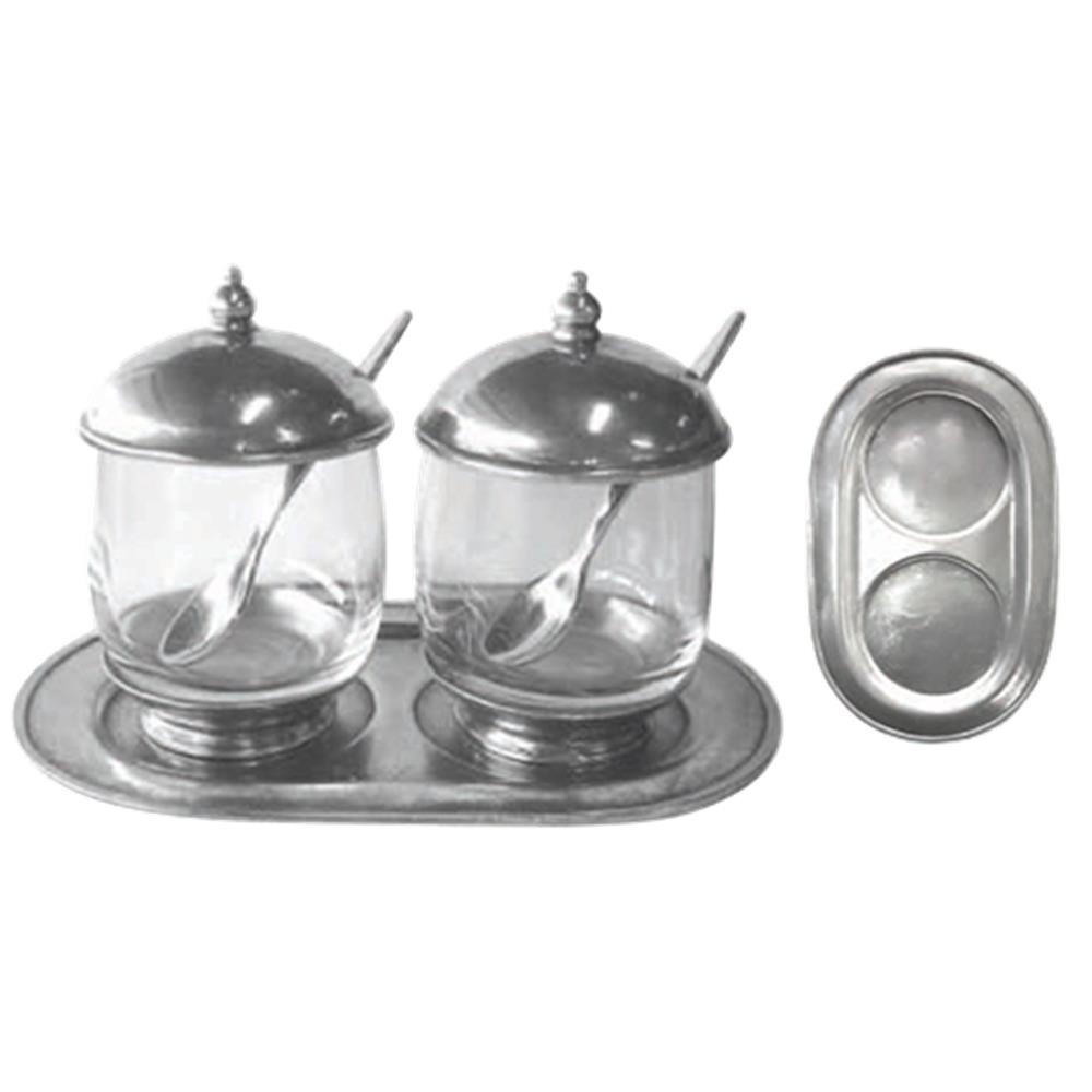 Kalay-Cam Tepsili Reçellik Seti