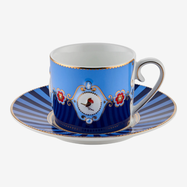 Mavi Porselen Çay Fincanı