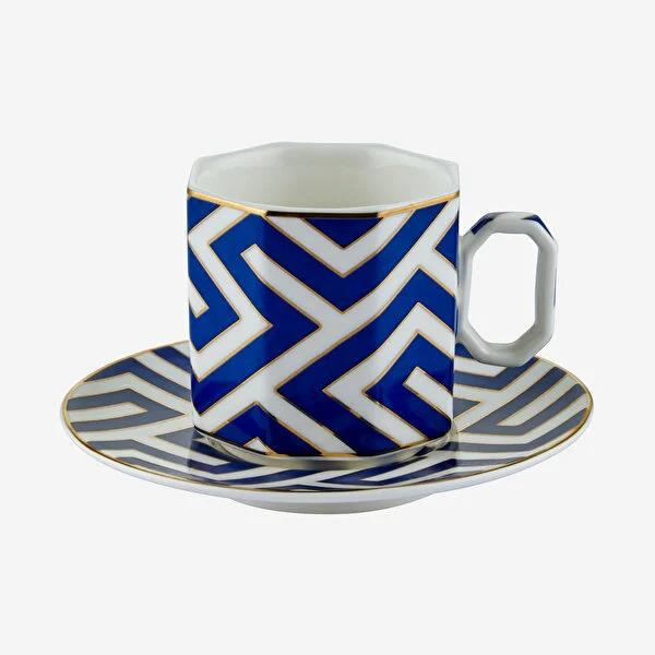 Mavi Porselen Kahve Fincan Seti 90 Ml Collection by Chiara Alessi