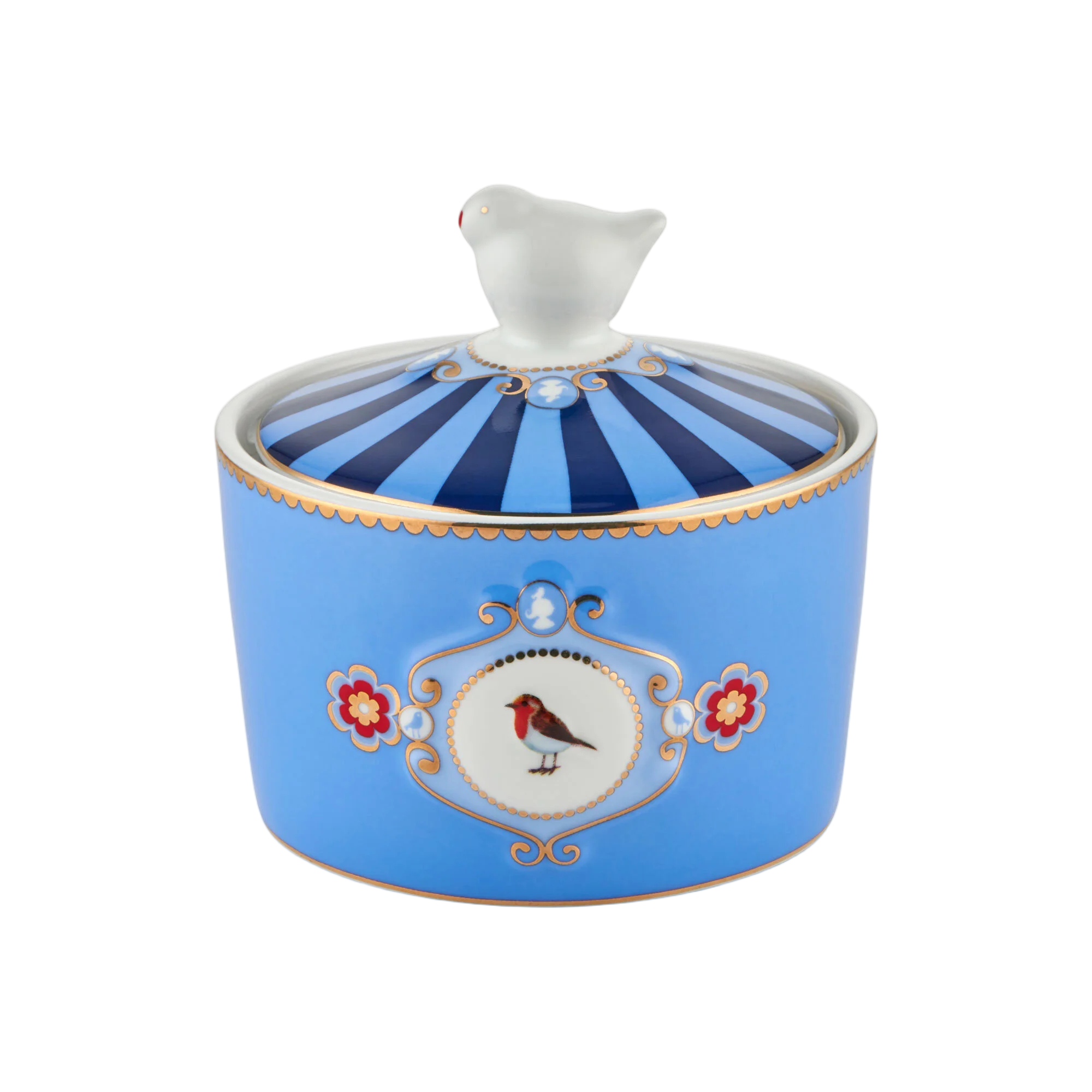 Mavi Porselen Şekerlik 300 Ml