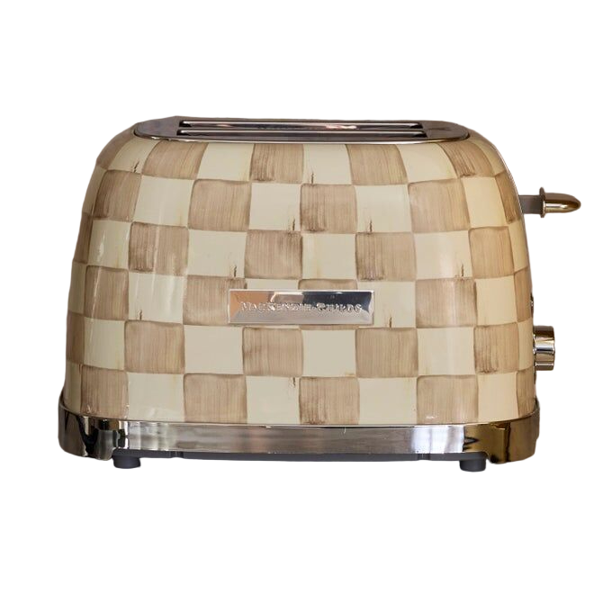 Mocha Check 2-Slice Toaster