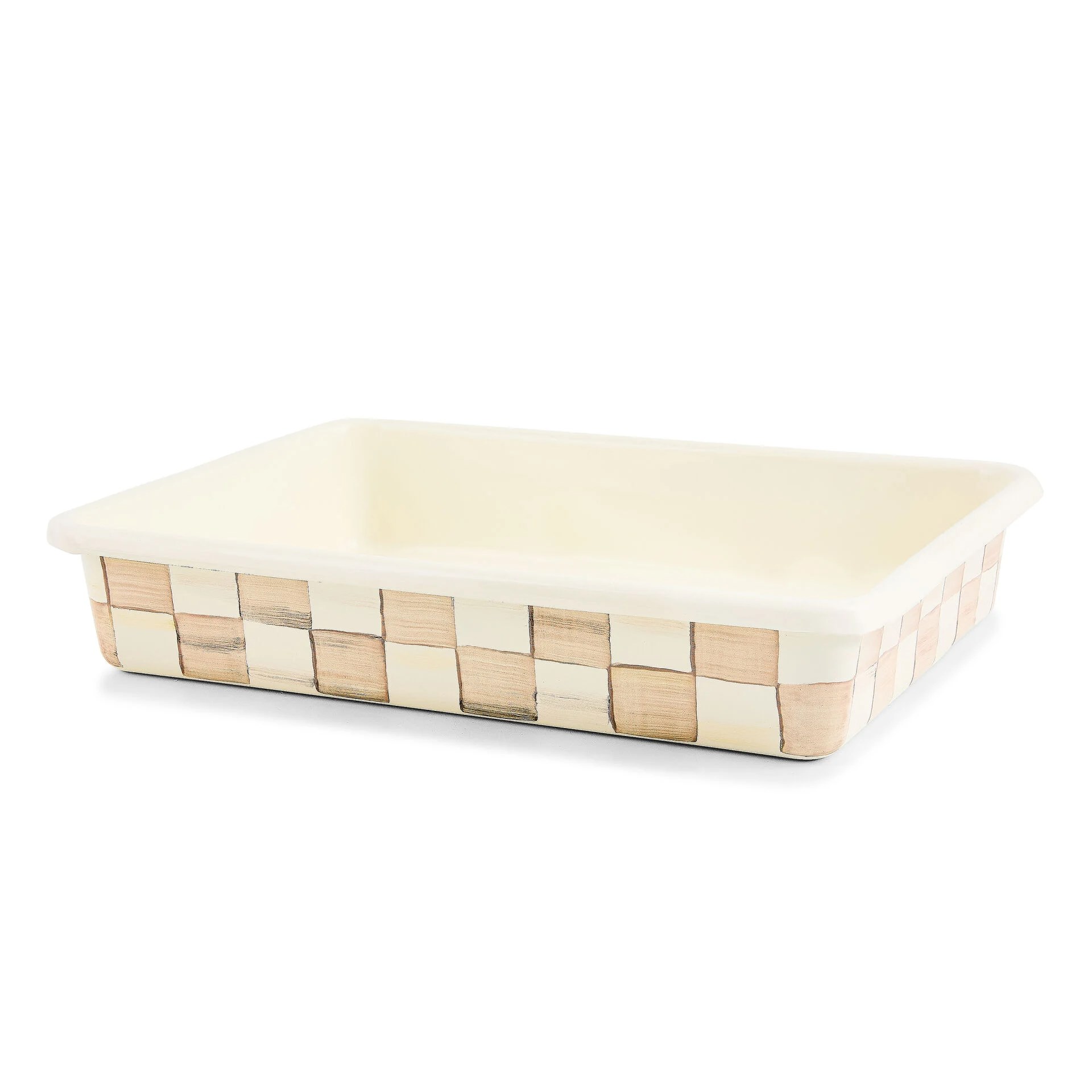 Mocha Check 9'' x 13'' Baking Pan