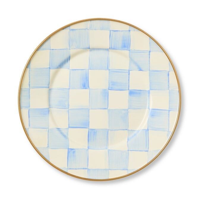 Sky Check Salad/Dessert Plate