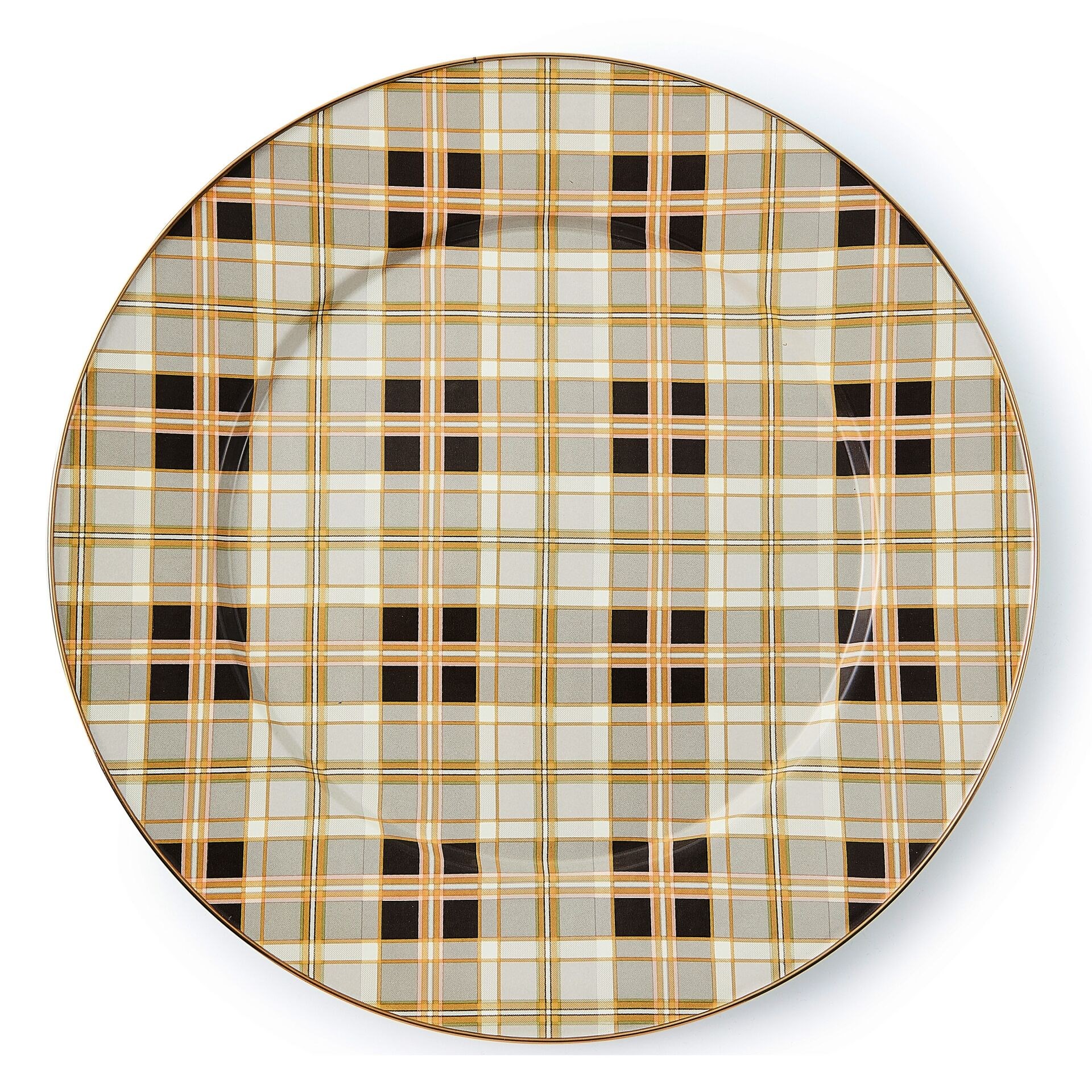 Tartan Mocha Serving Platter