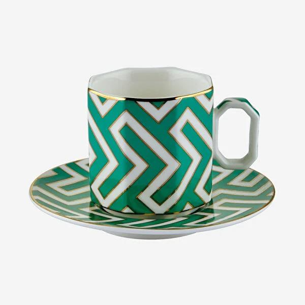 Yeşil Porselen Kahve Fincan Seti 90 Ml Collection by Chiara Alessi