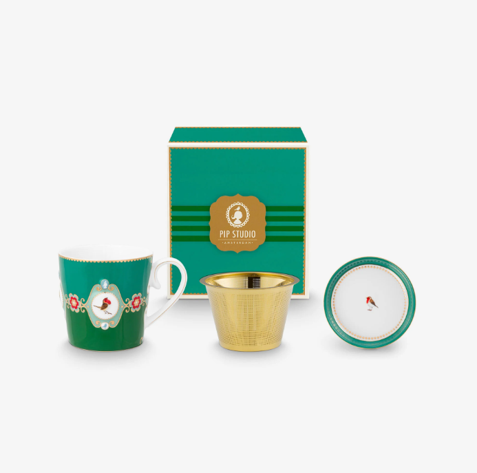 Yeşil Porselen Kupa Seti 250 Ml