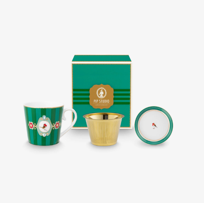 Yeşil Porselen Kupa Seti 250 Ml