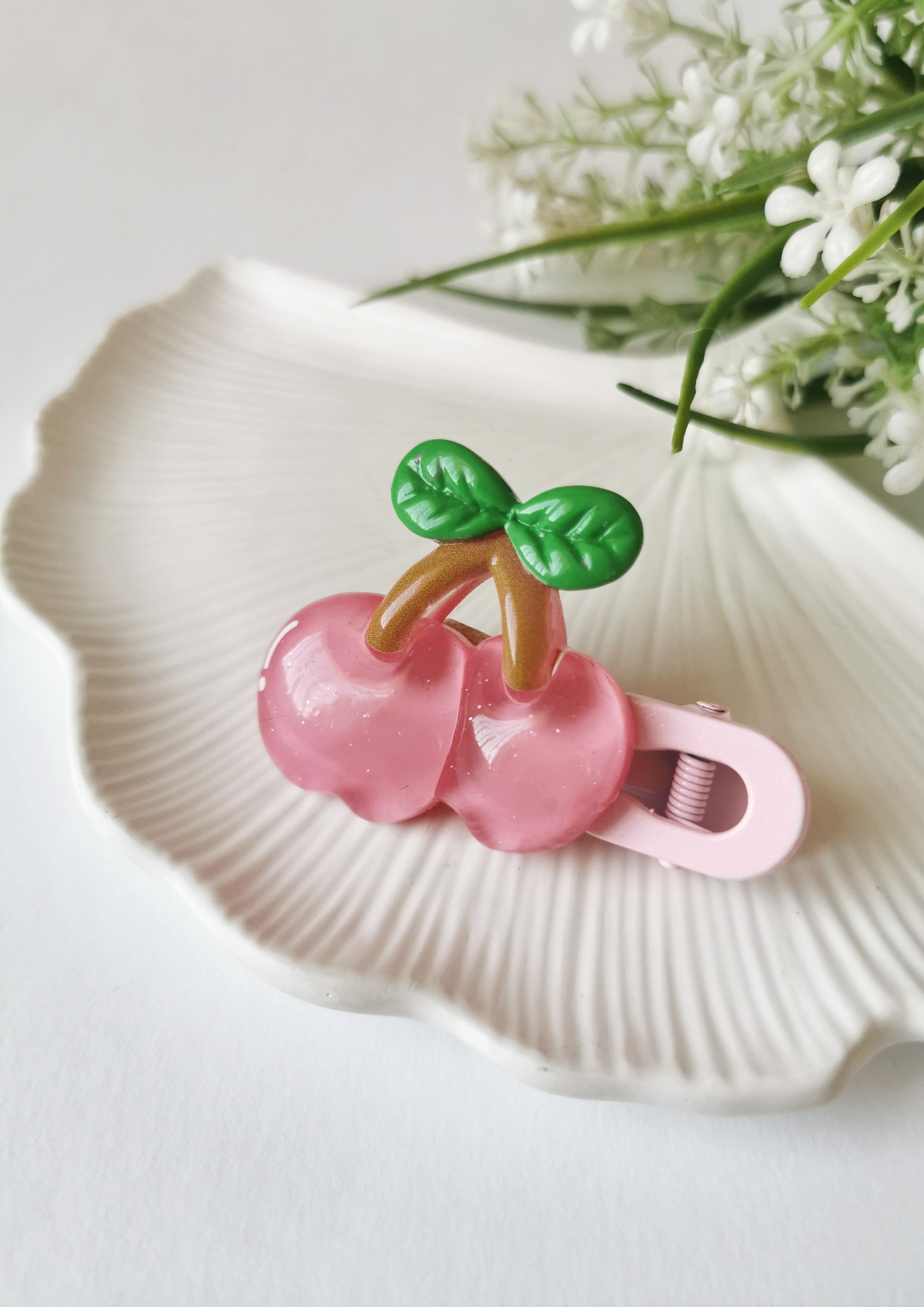 Kiraz Figürlü Pensli Çocuk Tokası 6x4 cm
