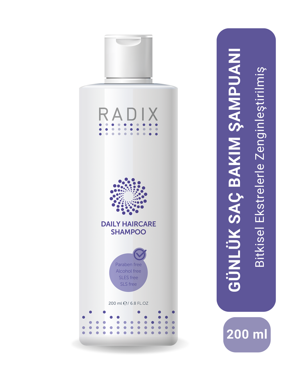 RADIX Tüm Saç Tipleri İçin Günlük Bakım Şampuanı 200 ml