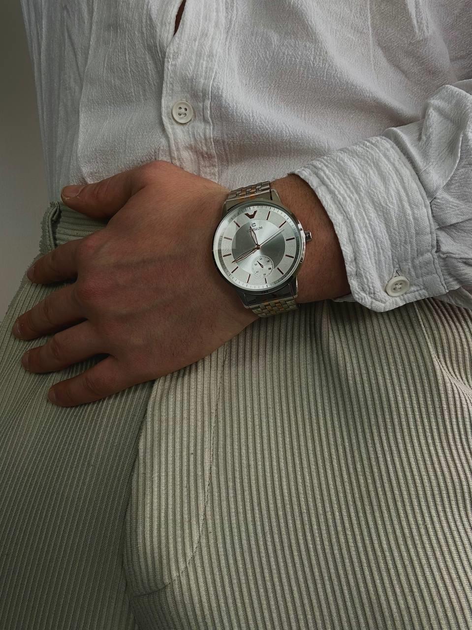 C.S White Silver Vintage Wristhwatch