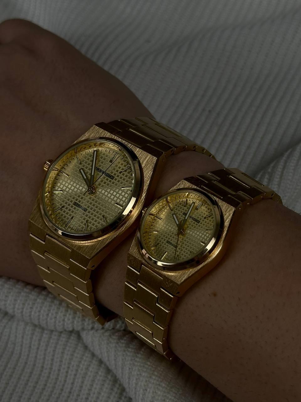 C.P Gold Cord Couple Vintage Wristhwatch