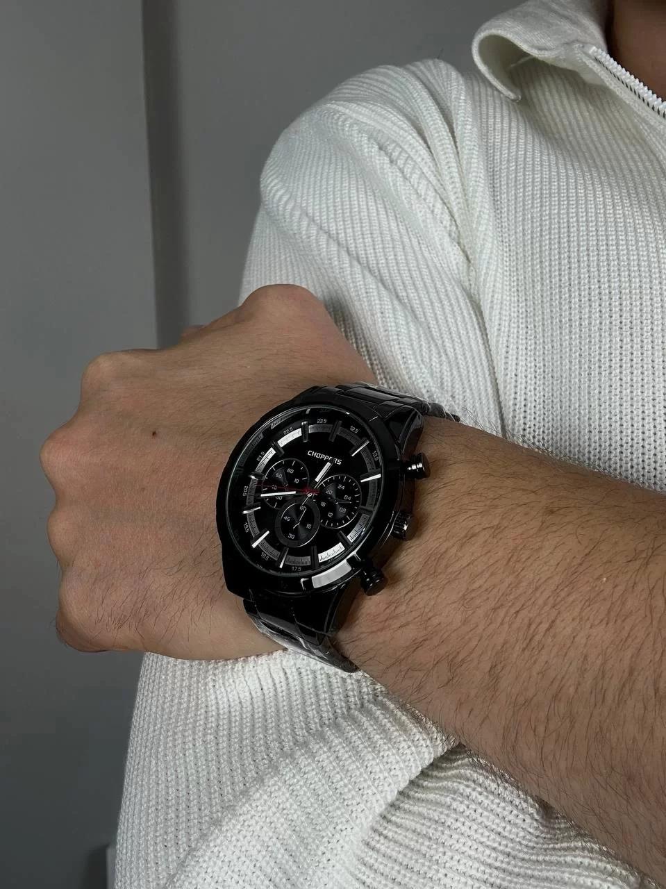 C.H Black Round Screen Wintage Wristhwatch