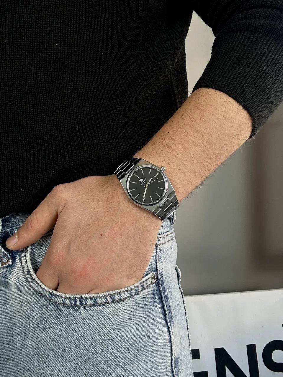 C.P Grey Cord Vintage Wristhwatch