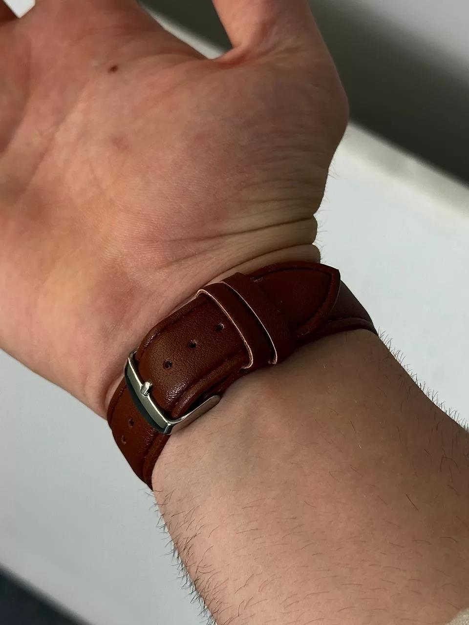 Denacci Brown Skin Cord Vintage Wristhwatch