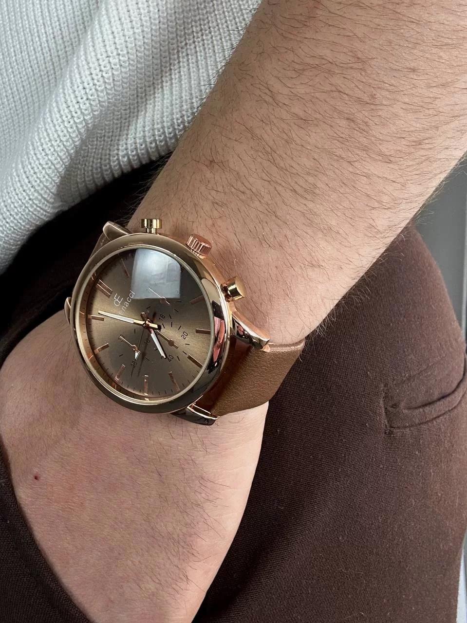 Denacci Light Brown Old Money Wristhwatch
