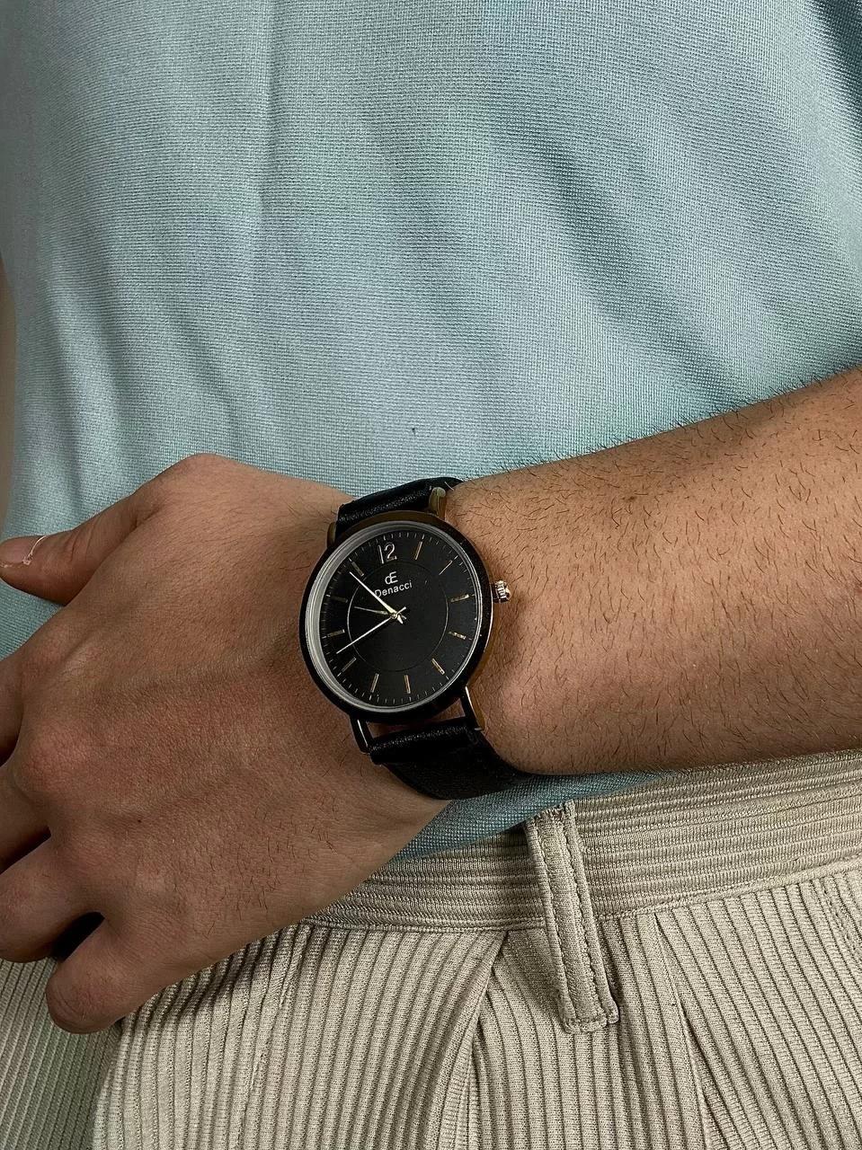 Denacci Old Money Navy Blue Sc. Wristhwatch