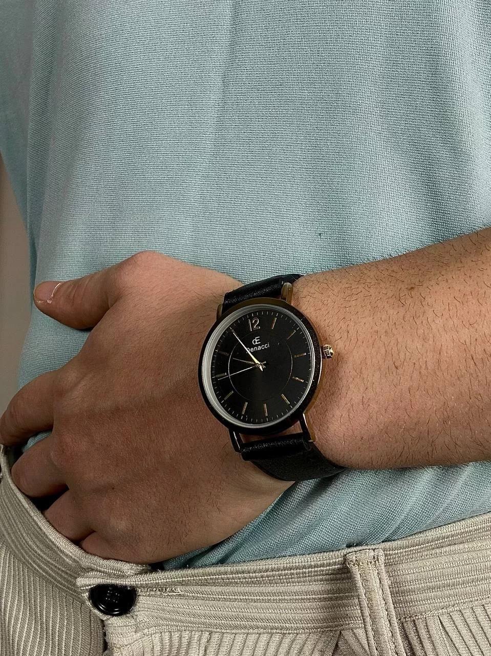 Denacci Old Money Navy Blue Sc. Wristhwatch