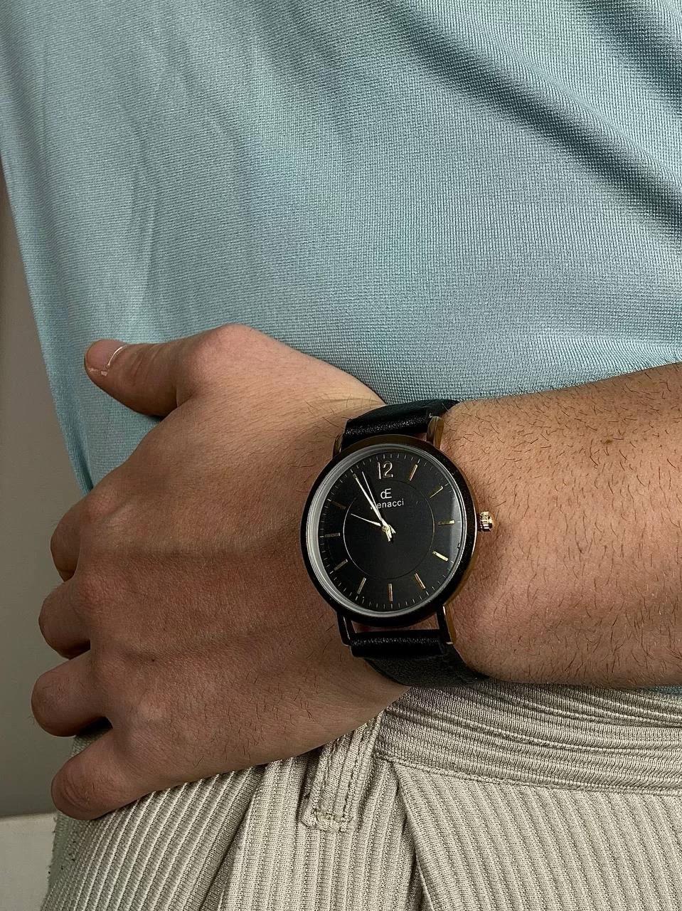 Denacci Old Money Navy Blue Sc. Wristhwatch