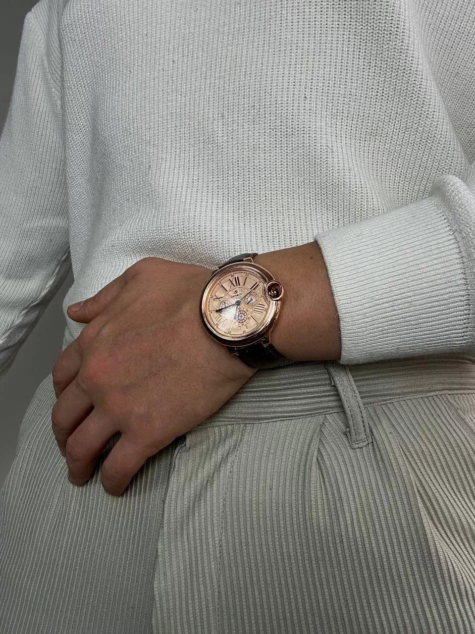 Denacci Vintage Brown Cord Wristhwatch
