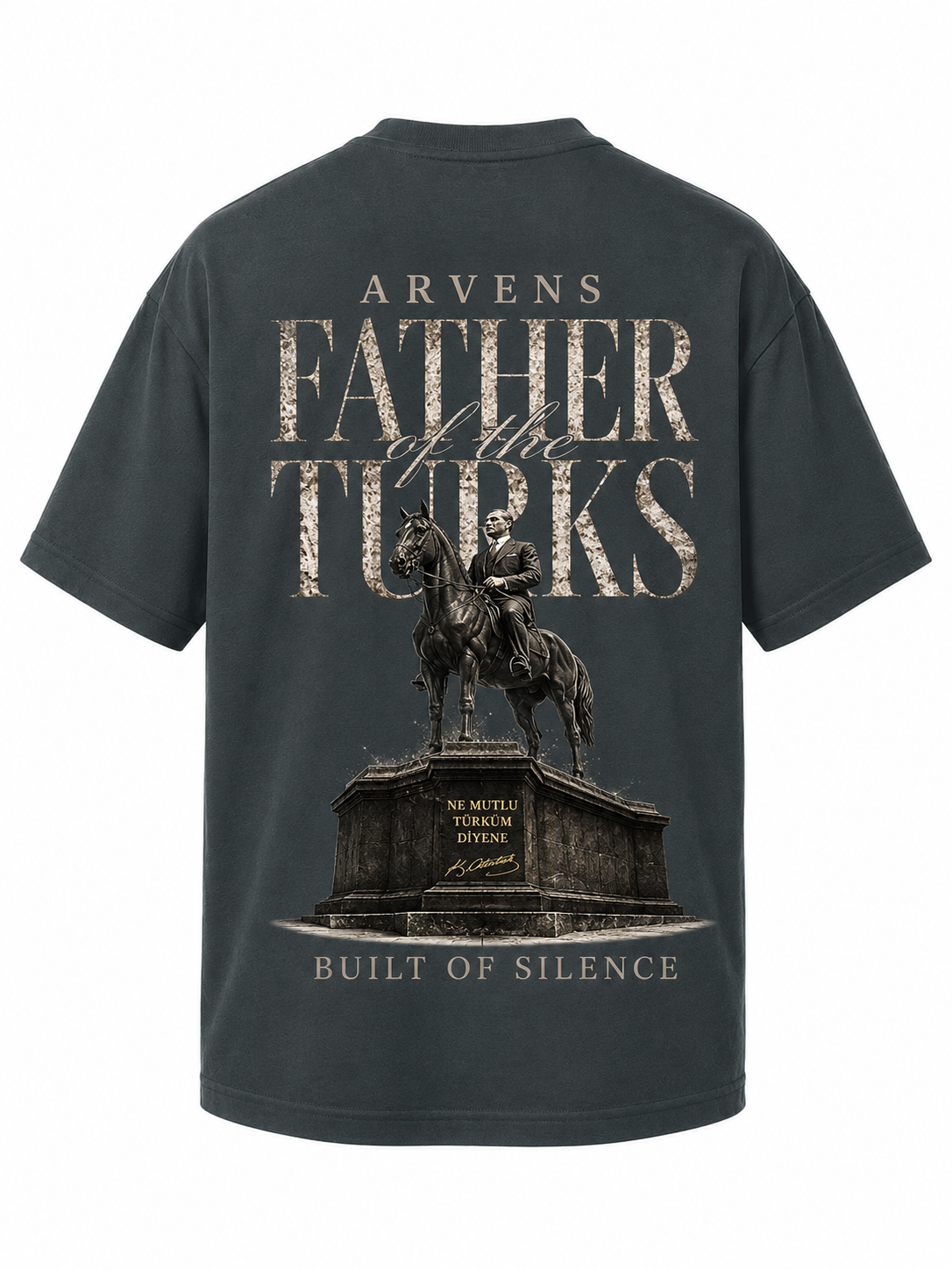 Father Of Turks Premıum Zümrüt Yeşili Oversize T-shırt