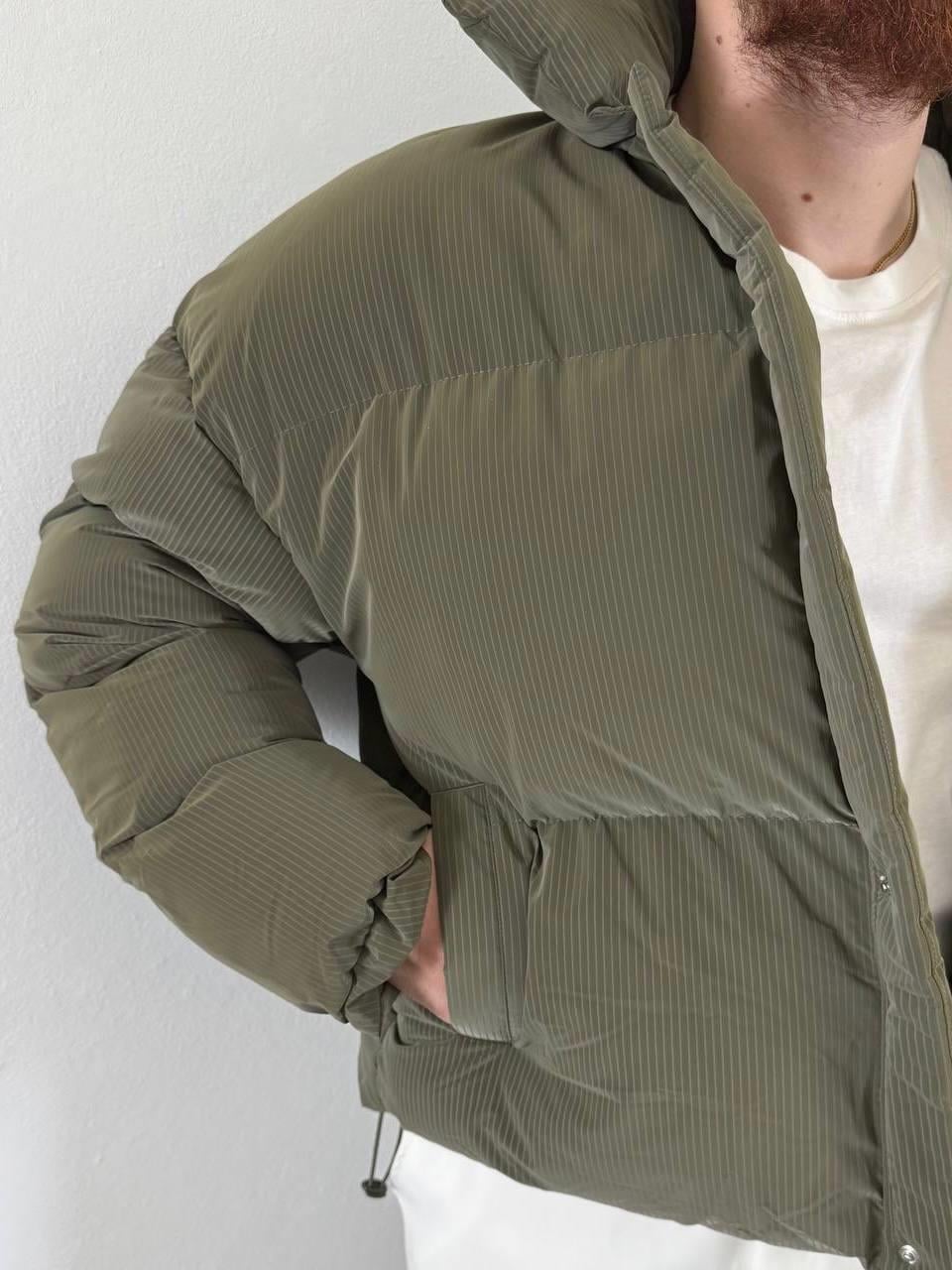 Frostline Haki Couple (Çift) Oversize Fit Premium Şişme Mont