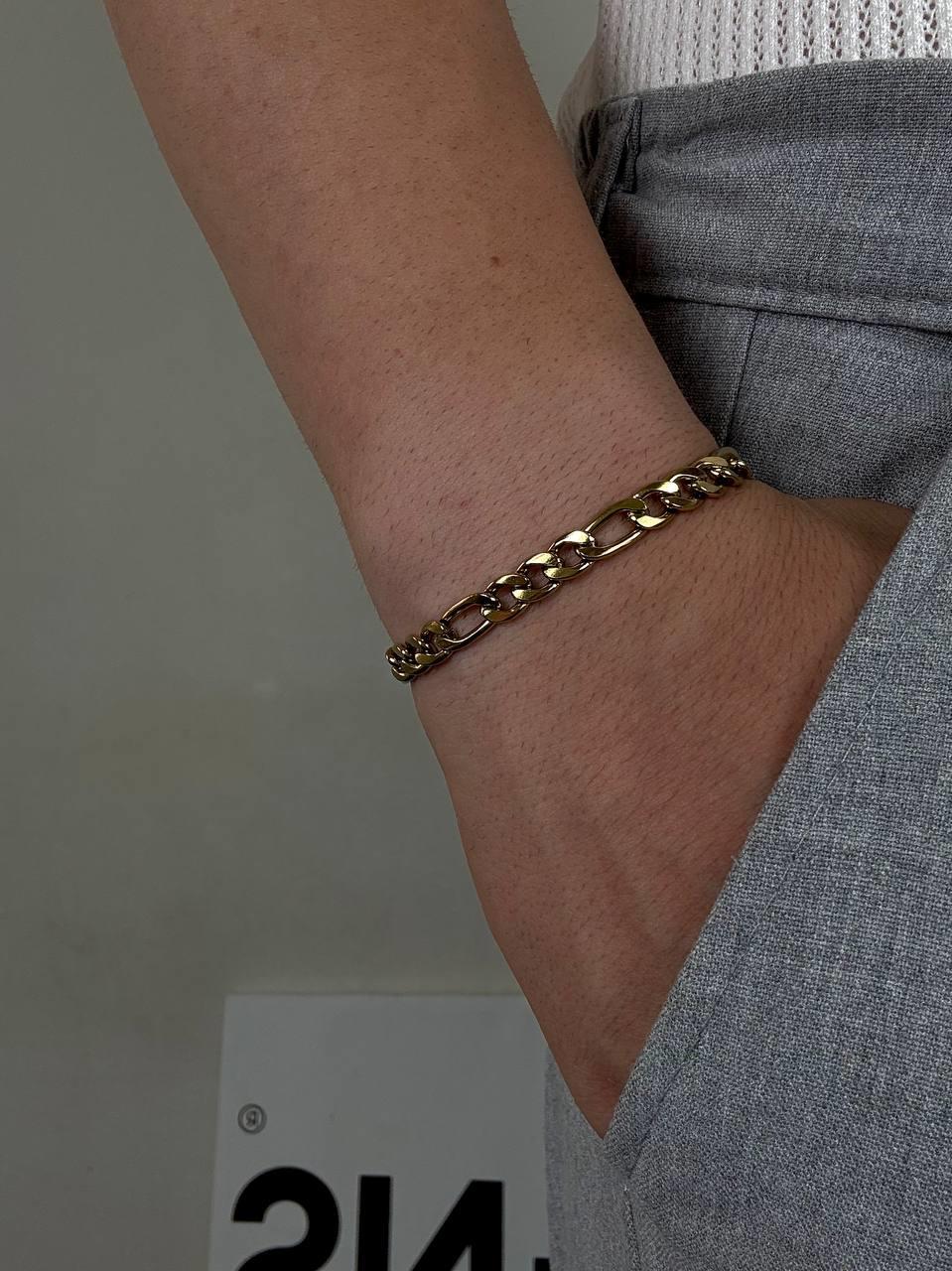 Gold Figaro Bracelet