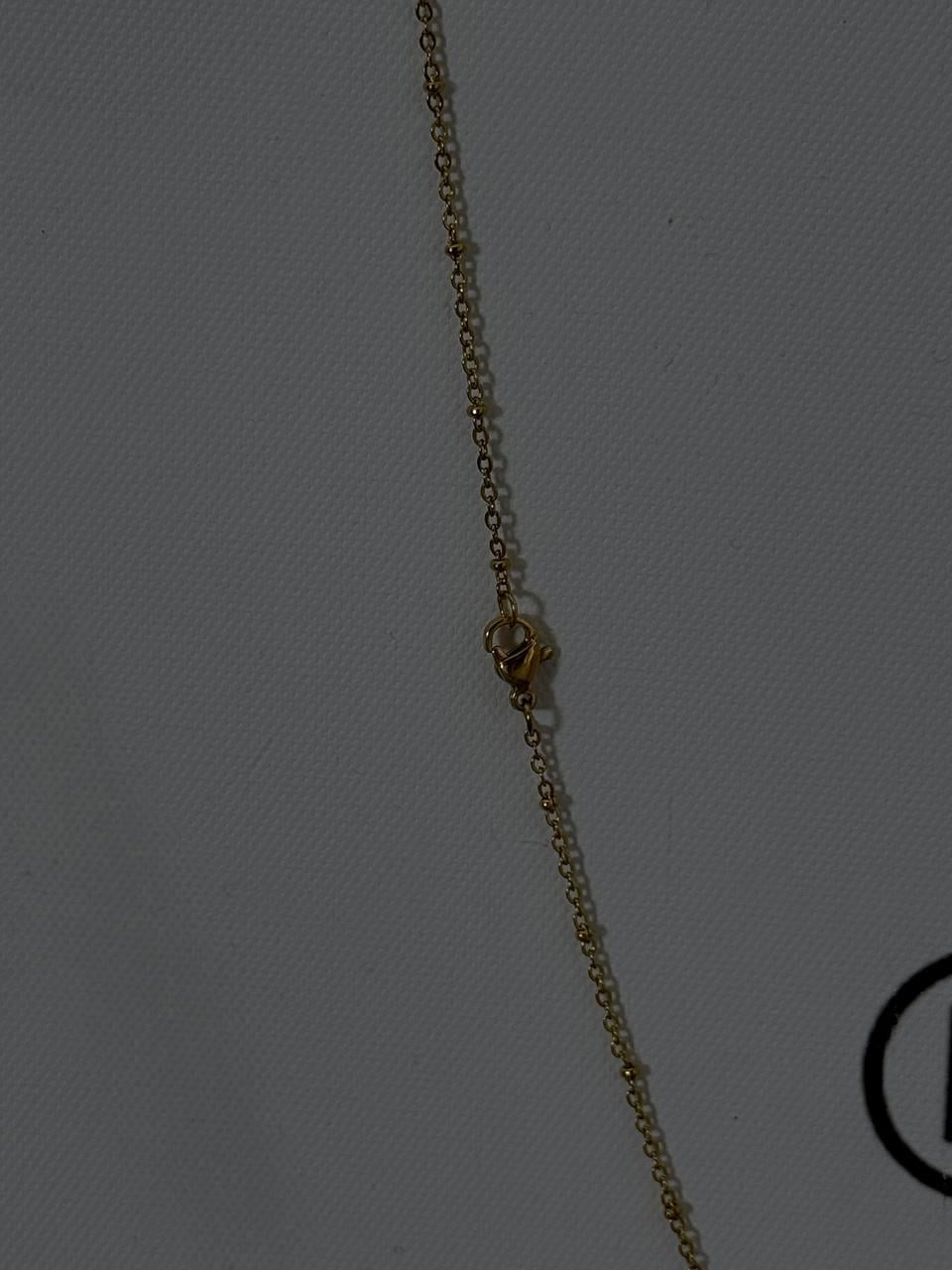 Gold Slim Ball Necklace
