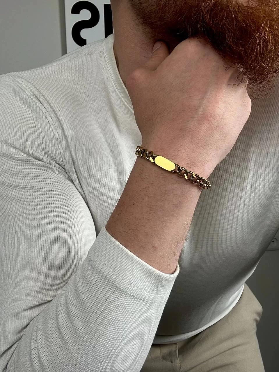 Gold Thick Chain Bracelet